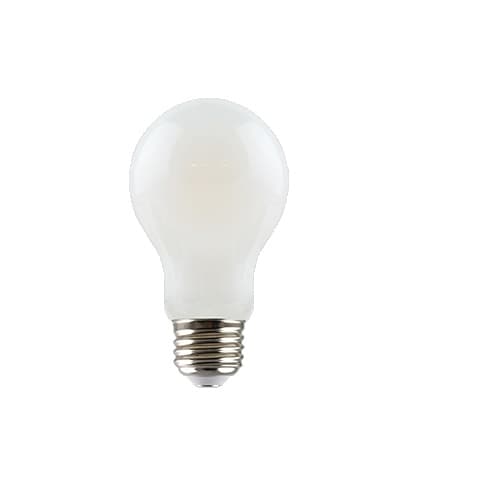 7.5W LED A19 Filament Bulb, Dimmable, E26, 800 lm, 120V, 2700K, Frosted