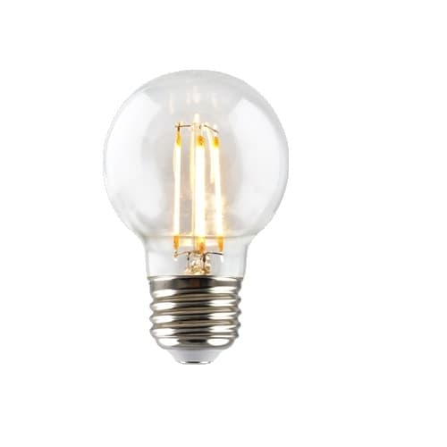 4W LED G16.5 Filament Bulb, Dimmable, E26, 350 lm, 120V, 2700K