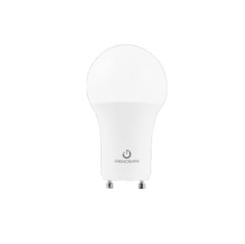 9W LED A19 Bulb, 60W Inc. Retrofit, Dim, GU24, 800 lm, 120V, 2700K