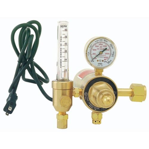 CGA 320 Carbon Dioxide Heated Regulator/Flowmeter