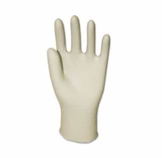 General Supply Disposable Latex Gloves, Powdered, Clear, Large