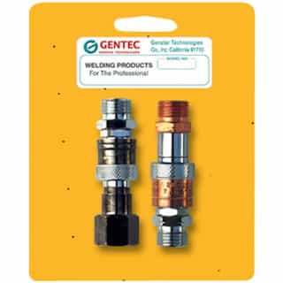 Gentec Male/Female Fuel Gases, Oxygen Quick Connector Sets