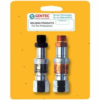 Gentec Fuel Gases, Oxygen Male/Female Regulator-to-Hose Connector Set