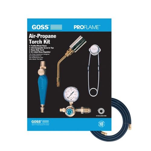 GOSS Brush Flame Scew In Air-Propane Torch Outfit