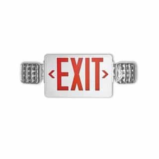 Combo LED Exit Sign Emergency Lighting Fixture