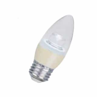 4.5W LED B11 Chandelier Bulb, Dim, 82 CRI, E26, 300lm, 120V, 3000K, CR
