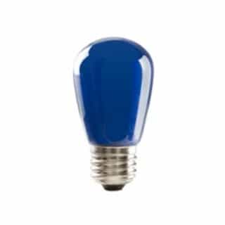1.4W LED S14 Sign Bulb, Dimmable, E26, 120V, Blue
