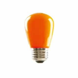 1.4W LED S14 Sign Bulb, Dimmable, E26, 120V, Orange