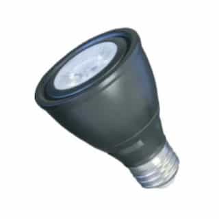 7W LED PAR20 Bulb, Flood, E26, 90 CRI, 550 lm, 120V, 4000K, Black