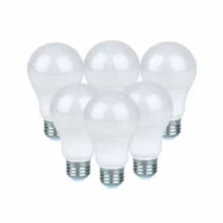 9W LED A19 Contractor Series Bulb, E26, 720 lm, 120V, 2700K, 6-Pack