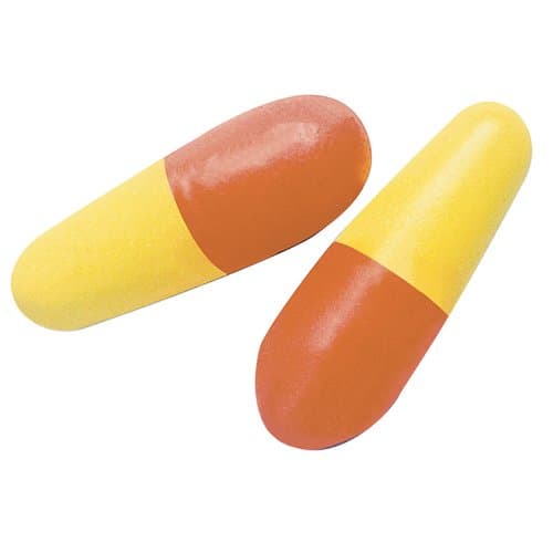 Coral/Yellow Uncorded Multi Max Disposable Earplugs