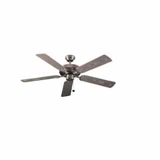 HomEnhancements 52-in Ceiling Fan, 3-Speed, Silver Blades, Brushed Nickel