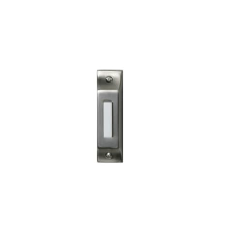 Doorbell Button, Lighted, Push Button, Pewter