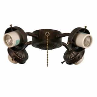 13W LED Light Kit w/ Bulbs, 4-Arm, Oil Rubbed Bronze