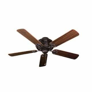 52-in 72.5W Ceiling Fan w/o Light Kit, Oak/Walnut Blades, Rubbed Bronze