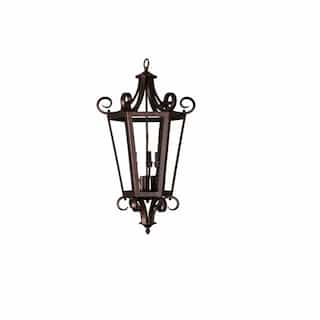 HomEnhancements 60W El Paso Open Cage Entry Light, 6-Light, Oil Rubbed Bronze