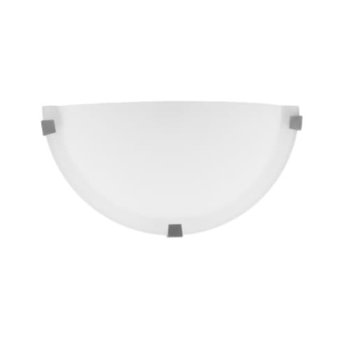 60W CFT Series Wall Sconce, 1-Light, Frosted Glass, Brushed Nickel 