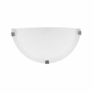HomEnhancements 60W CFT Series Wall Sconce, 1-Light, Frosted Glass, Brushed Nickel 