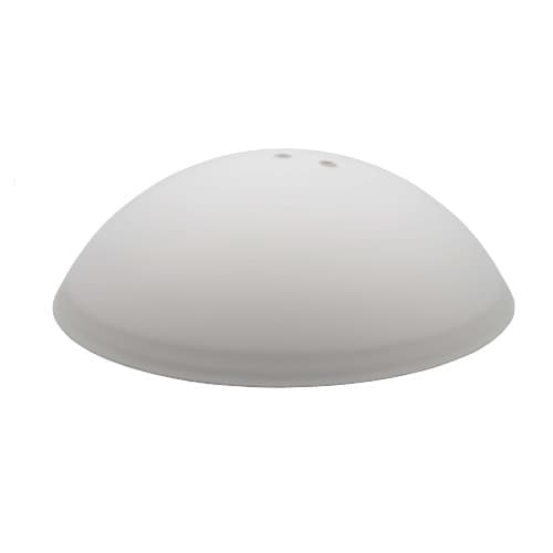 HomEnhancements 12-in Shallow Bowl Fan Glass, Frosted White
