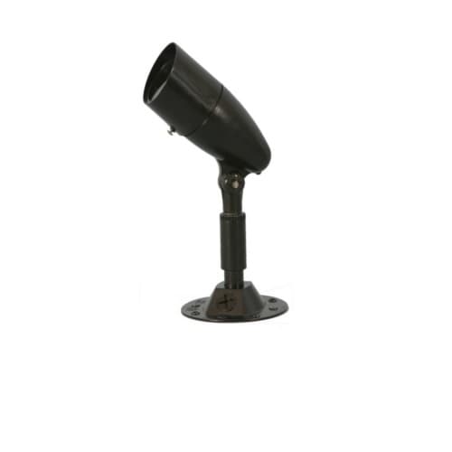 HomEnhancements 10W LED Bullet Flood, Small, Dimmable, 800 lm, 3000K, Textured Black