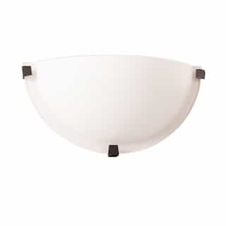 60W CFT Series Wall Sconce, 1-Light, Frosted Glass, Oil Rubbed Bronze 
