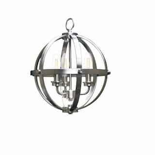 HomEnhancements 60W Hanging Entry Light, 3-Light, Small, E12, Brushed Nickel