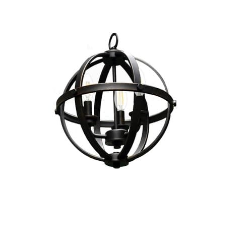 60W Hanging Entry Light, 3-Light, Small, E12, Oil Rubbed Bronze