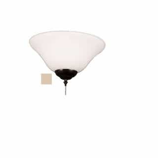 LED Light Kit, 2-Light, Tea Stain Glass, Oil Rubbed Bronze