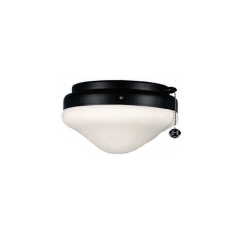 Shallow Dome Patio Light Kit for Fans, 2-Light, E26, White