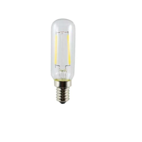 HomEnhancements 2W LED T6 Filament Bulb, Dimmable, E12, 120 lm, 2700K, Clear
