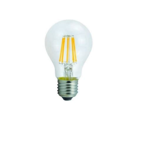 9W LED A19 Filament Bulb, E26, Dimmable, 800 lm, 3000K