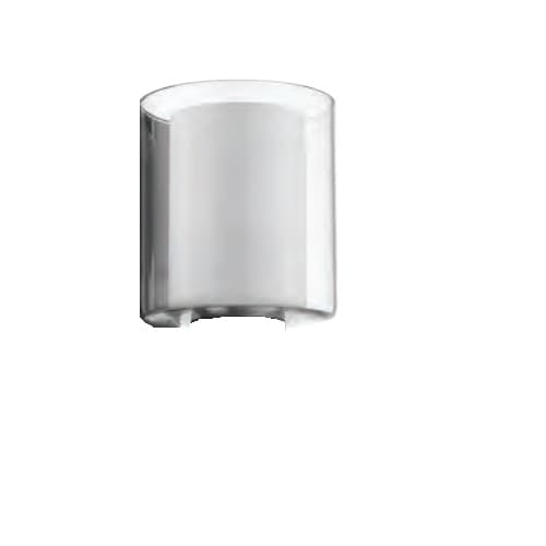 HomEnhancements Replacement Glass for Sonora Series Fixtures, Clear/White