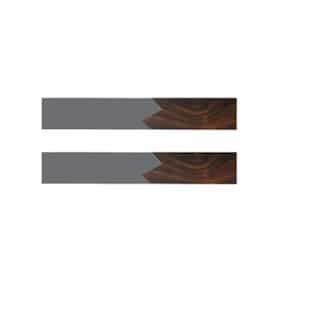 HomEnhancements 52-in Replacement Fan Blades, Silver & Walnut