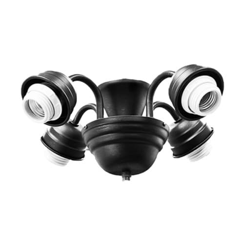 HomEnhancements 13W LED Decorative Light Kit, 4-Arm, Matte Black