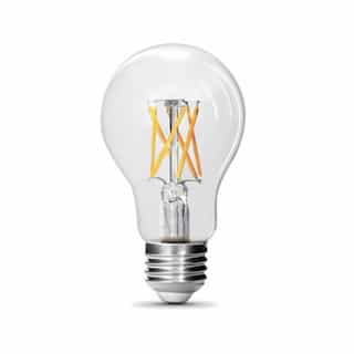 9W LED A19 Filament Bulb, E26, 800 lm, 120V, 3000K, Clear