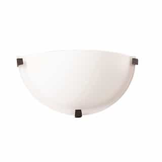 HomEnhancements CFT Wall Sconce w/ Frosted Glass, 1-Light, E26, 120V, Matte Black 