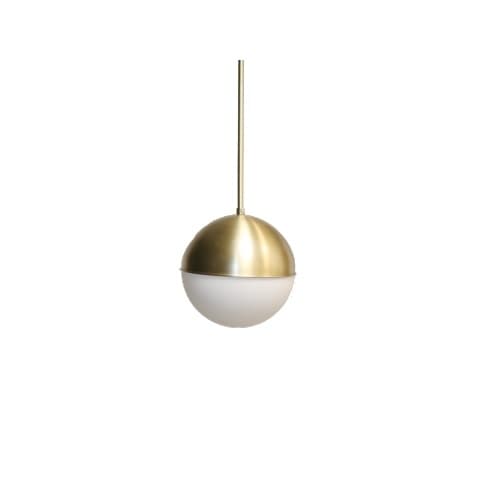 Vivio 60W Oro Pendant Light, 1-Light, E26, Frosted Glass, Matte Gold