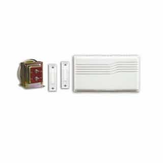 Nicor 2-Lighted Button Chime Kit, White