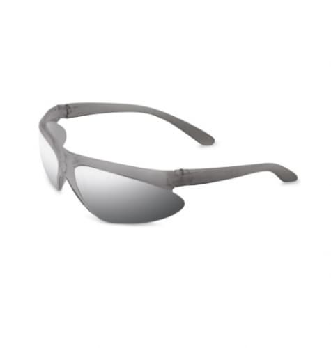A400 Series Eyewear w/ Silver Mirror Lens, Polycarbonate, Gray