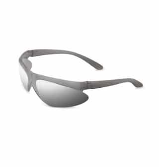 Honeywell A400 Series Eyewear w/ Silver Mirror Lens, Polycarbonate, Gray