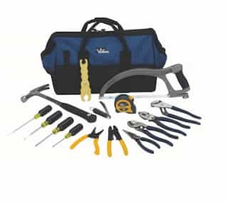 Ideal 18in Large Mouth Bag Tool Kit, 16 pc.
