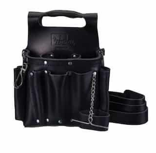 Tool Pouch w/ Strap, Black Leather