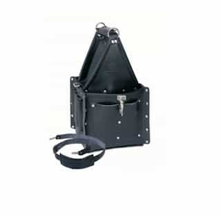 Ideal Ultimate Tool Carrier w/ Strap, Premium Black Leather
