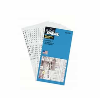 Ideal Assorted 0-9 Wire Marker Booklet, 45 each