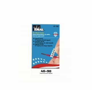 Ideal Assorted 46-90 Wire Marker Booklet, Pack of 10