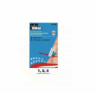Ideal Assorted A,B,C Wire Marker Booklet, Pack of 150