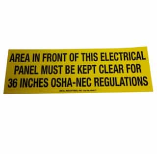 Ideal Safety Sign, Adhesive
