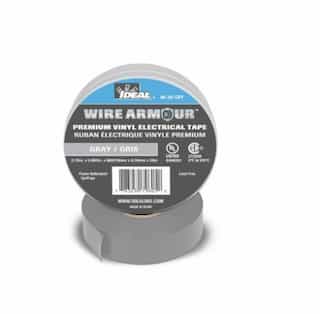 3/4" Color Coding Electrical Tape, 66' Roll, Grey