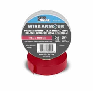 Ideal 3/4" Color Coding Electrical Tape, 66' Roll, Red