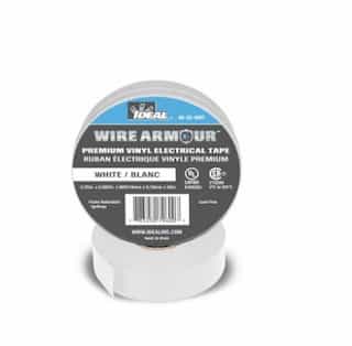 3/4" Color Coding Electrical Tape, 66' Roll, White